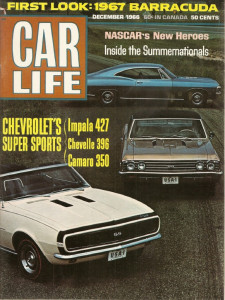 CAR LIFE 1966 DEC - SS350, 396 & 427, SUMMERNATIONALS, NEW BARRACUDA